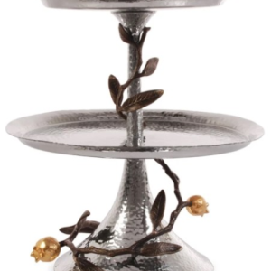 pomegranate 2 tier etagere